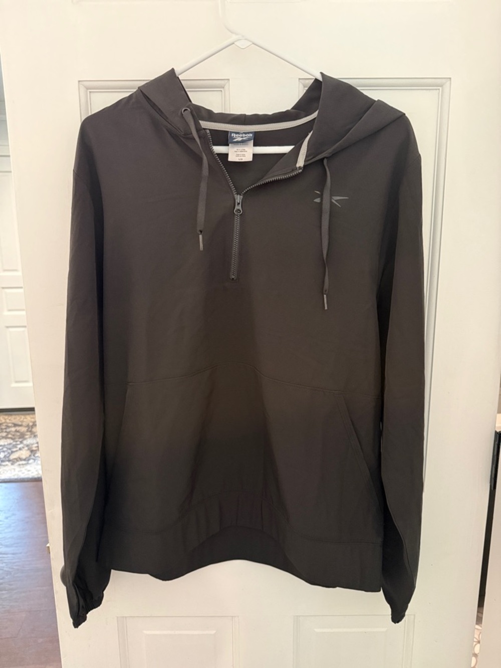Reebok Charcoal Black Half-Zip Hoodie